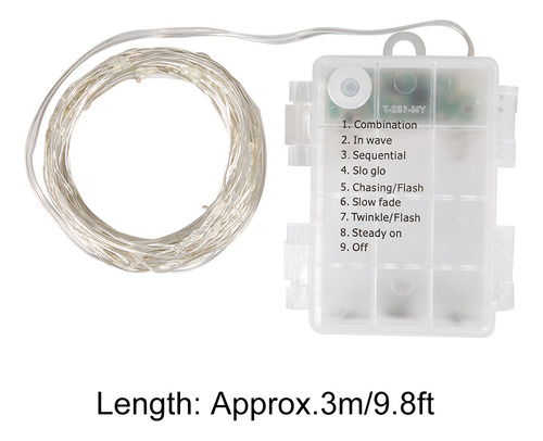Control Remoto Led String Usb Con Alambre De Cobre Para Ador
