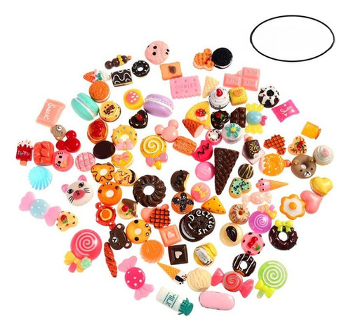 100set Ice Cream Cake Donuts Piruletas 3d Nail Art Celular B