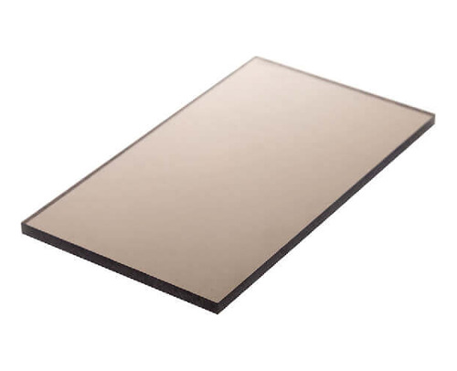 Chapa De Policarbonato Compacto Bronze 4mm - 2,00m X 3,00m -