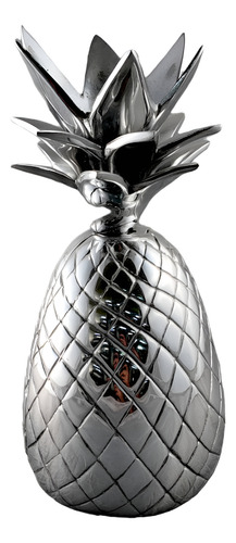 5867 Piña Decorativa En Metal Fundido Flamingo Pewter