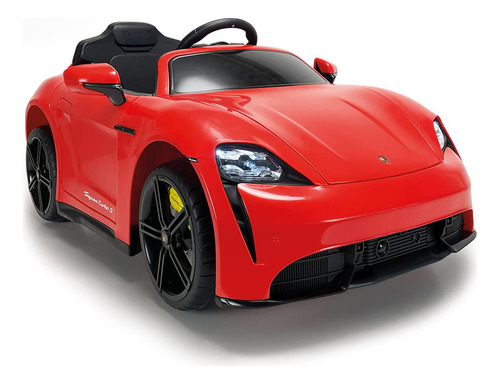 Coche Eléctrico Infantil Porsche Taycan Turbo S 12v Injusa Color Rojo