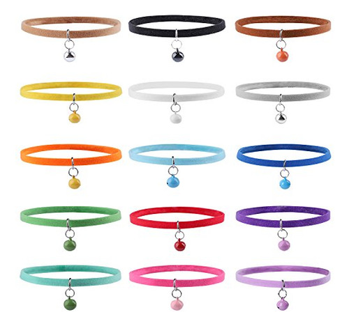 Collares Cachorro Whaline 15pcs Con Campanas - Suave Y