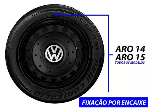 Jogo Calotas Miollo Para Rodas Coquinho Vw Gol G5 Aro 14