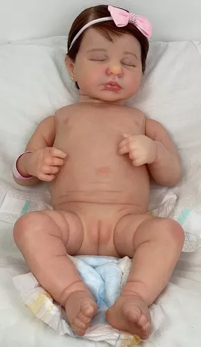 Bebe Reborn Menina Dormindo Realista Pronta Entrega