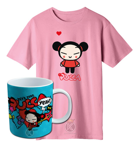 Polera Pucca - Garu - Serie Coreana - Infantil - Estampaking