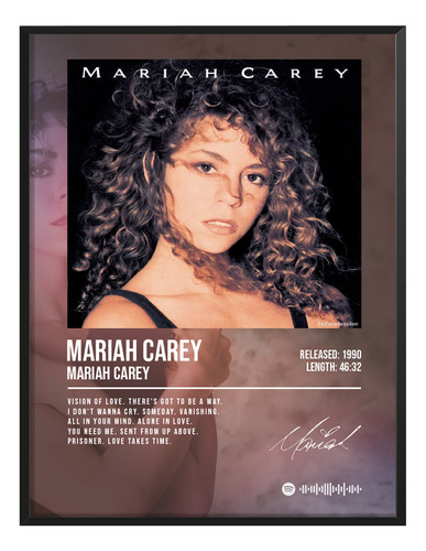 Poster Mariah Carey Album Music Firma 45x30