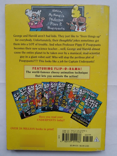 Libro: Captain Underpants And The Perilous Plot Of Professo (Usado)