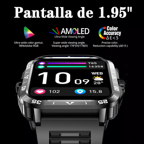 Reloj Inteligente 1.95 Bluetooth Llamada Hombre Smart
