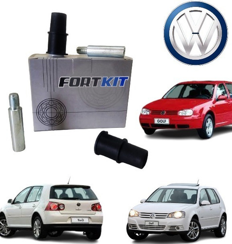 Imagem 6 de 10 de Par De Kit Pino Guia Bucha Pinça Freio Vw Golf Audi Audi A3