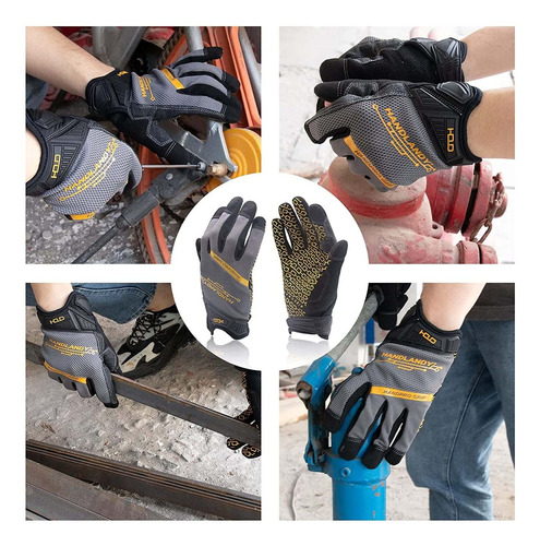 Guantes Handlandy De Trabajo Con El Apretón De Los Guantes D