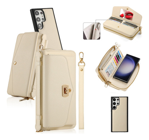 B Funda De Piel Tipo Cartera Para Samsung Galaxy S23+ 5g