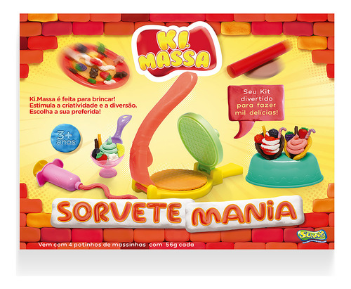 Ki Massa - Massinha Modelar Infantil Sorvete Mania