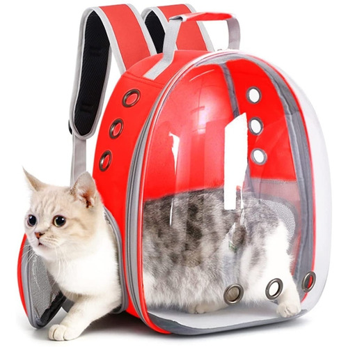 Imagen 6 de 6 de Mochila De Transporte Con Puente Mascotas Gatos Perros Conej