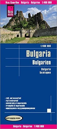 Bulgaria, Mapa Impermeable De Carreteras. Escala 1:400.000 I