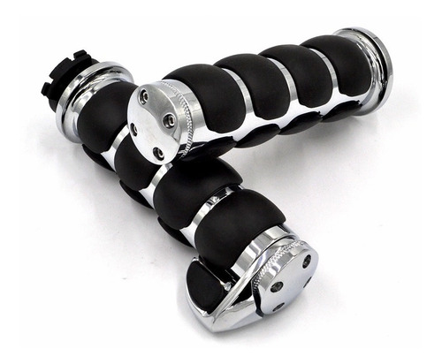 Imagen 6 de 9 de Puños Grips Con Control Crucero Moto Harley Yamaha Honda 1in
