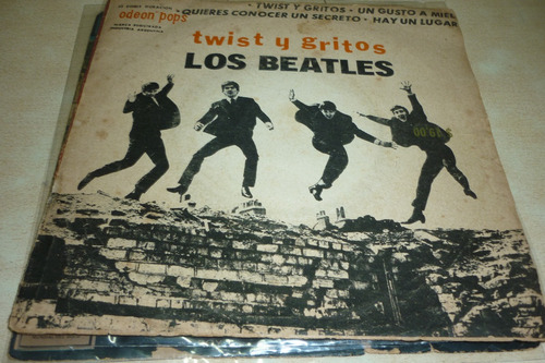 Beatles*  Twist Y Gritos Vinilo Simple Ep Excelente