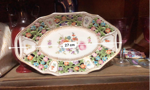 Plato  De Porcelana Shuman Bavariann Circa 1800