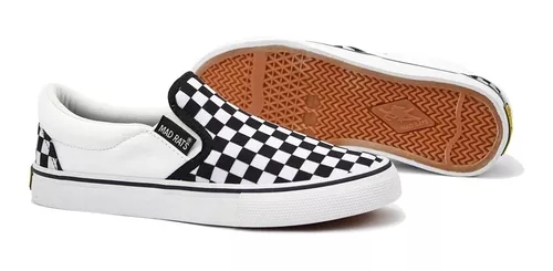 tenis Mad Rats Slip On Quadriculado