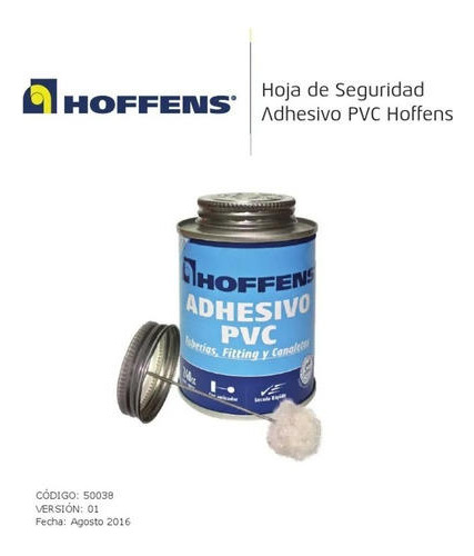 Pegamento Para Pvc 240 Cc Tradicional C/aplicador Hoffens