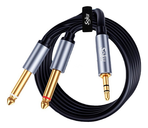 Soku Cable Estandard Jack 3.5mm Macho A 6.35mm Doble Macho