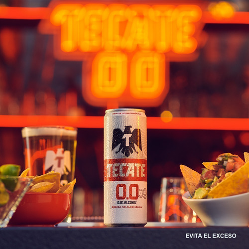 Cerveza Sin Alcohol Tecate 0.0 24 Latas De 355ml
