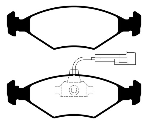 Pastillas De Freno Para Fiat Siena 0 1.6 Spi Gnc 99/01 Litto