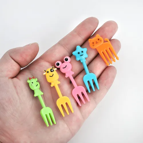 Palillos Para Niños Con Dibujos Animados De Animal Food Fork