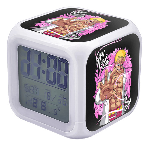 Reloj Despertador Donquixote Doflamingo Anime Ters Textil