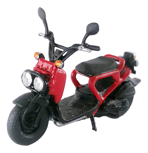 Modelo De Motocicleta Retro Realista 1:64 Escenas Accesorios