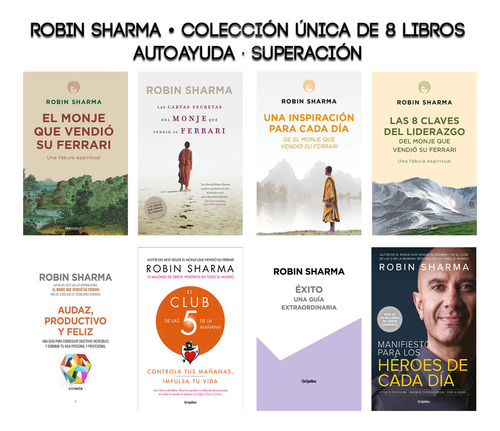 Robin Sharma - Colección Única De 8 Libros - Autoayuda