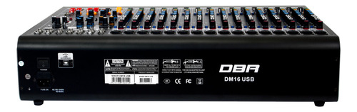 Mesa De Som Dbr Dm16 Usb 16 Canais Bluetooth