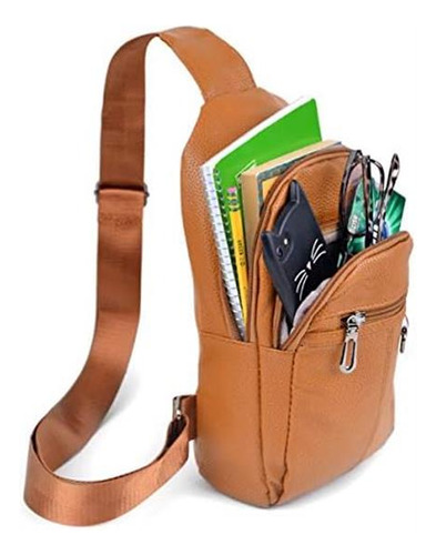 Westend Mochila Tipo Bandolera De Cuero Sintético Con Correa