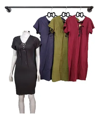 Lote Con 10 Vestido Piel De Durazno, Unitalla Varios Colores Lote Con 10 Vestido Piel De Durazno, Unitalla Varios Colores