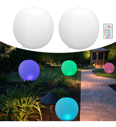 Wcd Bola Solar Led Para Decoración Exterior, Piscina Que