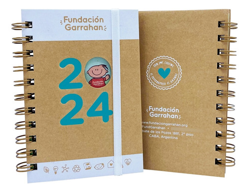 Combo Regalos Agenda Calendario 2024 - Fundación Garrahan