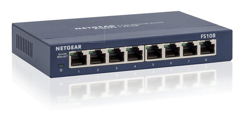 Ethernet Velocidad 5 Puerto Prosafe Netgear Fs105na Azul 7w