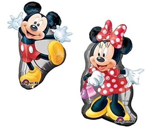 Loonballoon Mickey Minnie Mouse Mad About 38 Globos De