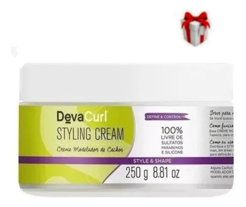 Creme Modelador De Cachos Deva Curl Styling Cream 250g
