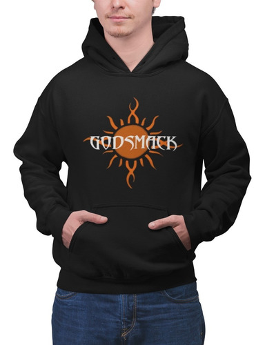 Poleron Unisex Godsmack Concierto Musica Sol Estampado Algodon