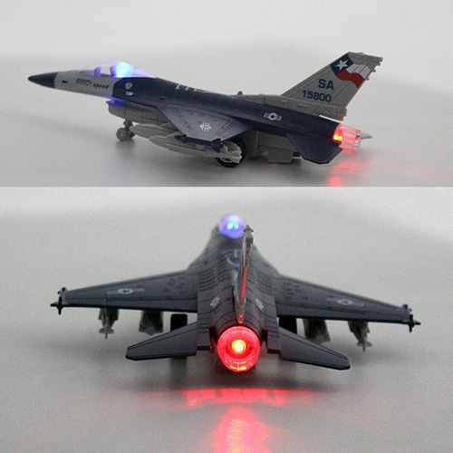 A Modelo De Avión De Aleación Fundido 1/100 F-16 Para