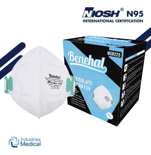 Tapabocas Mascarilla N95 X 20 U - Unidad 