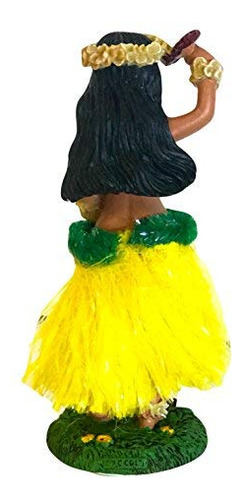 Hawaiian Hula Chica Con Muñeca De Pizarra De Flores ( Kyb5g