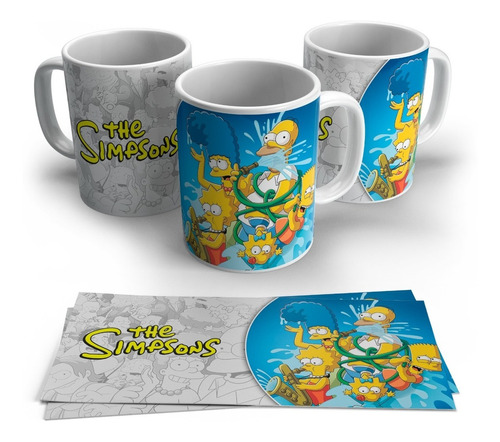 Taza O Tazon Los Simpsons 5 Full Print Premium + Caja