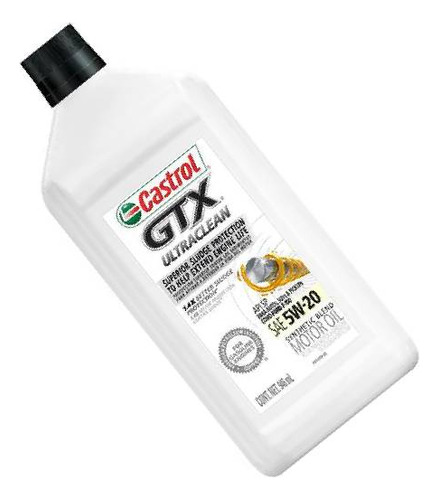 Aceite Multigrado Para Motor 5w-20 Castrol Gtx Ultraclean