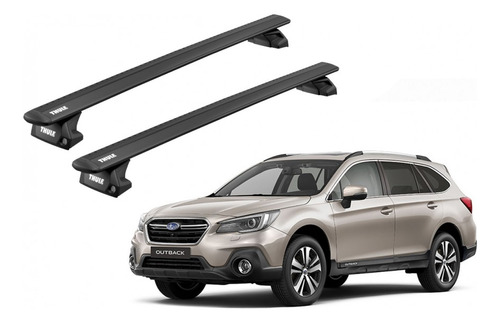 Barras Thule Subaru Outback 14-20 Ra / Wingbar Evo Black