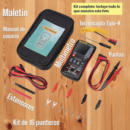 Imagen 3 de 8 de Multimetro Tester Digital - Aneng Q1