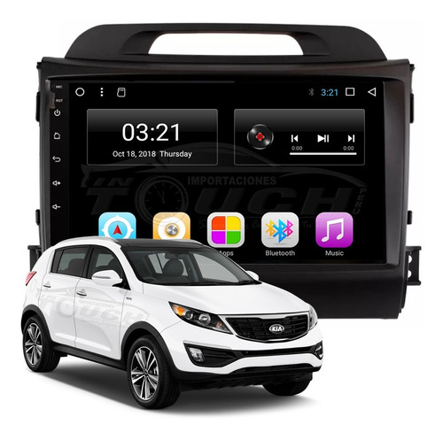Auto Radio Android Kia Sportage 2011-2015 9  Fhd Semi Curvo