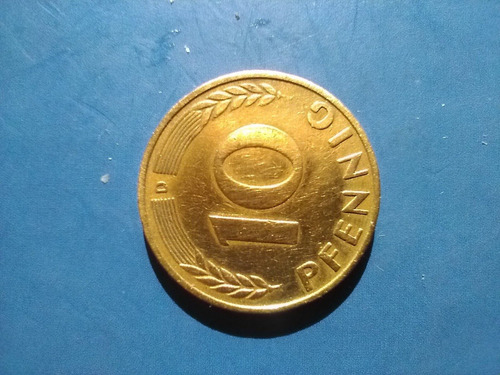 Moneda 10 Pfenning Alemania Año 1950