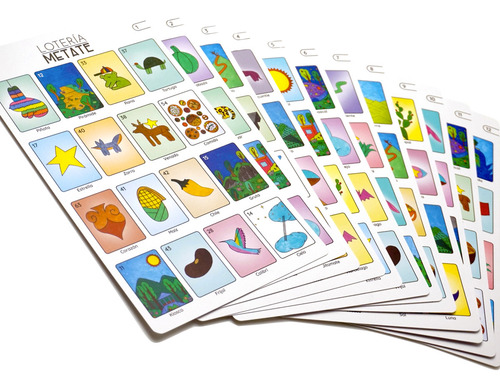 Lotería Metate (Español, Inglés, Náhuatl)