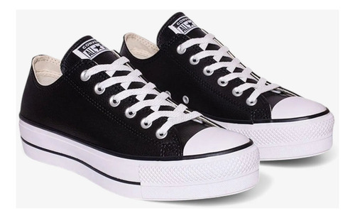 Zapatillas Converse Chuck Taylor Platform Leather Mujer Negr